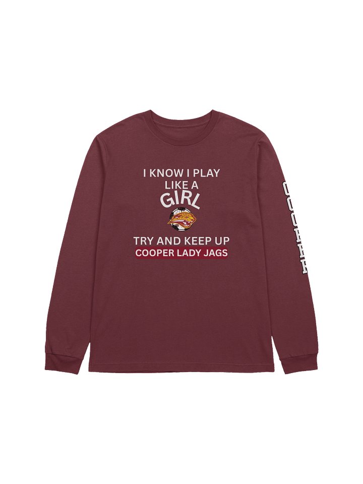 ADULT- LadyJags Girl Power Soccer Long Sleeve Tee product image (9)