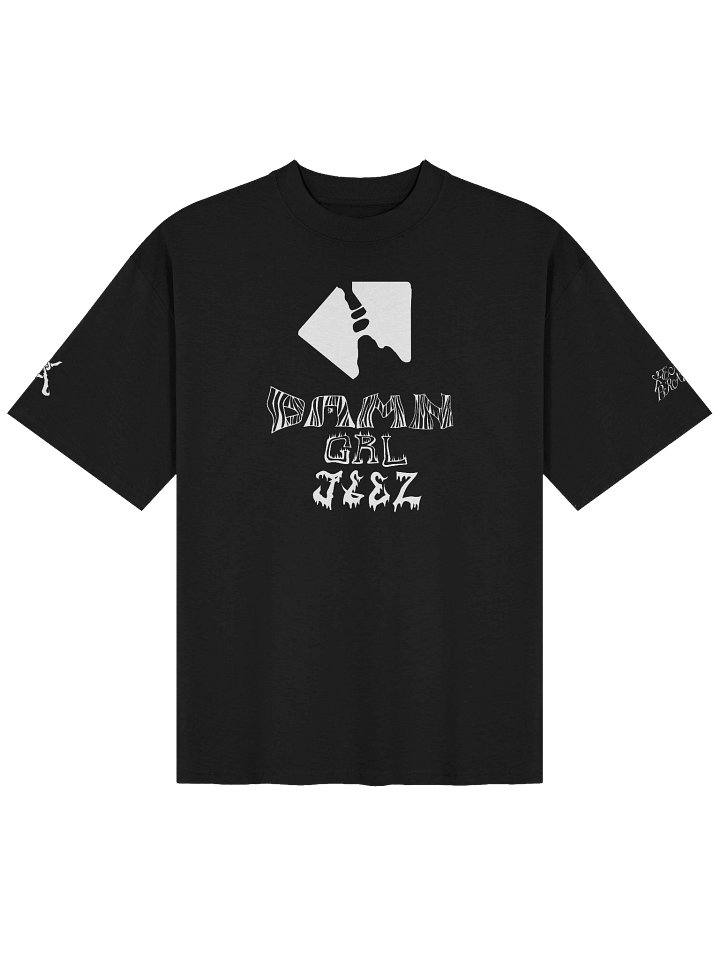 DAMN GRL JEEZ Xenon Braun Tee Black product image (1)