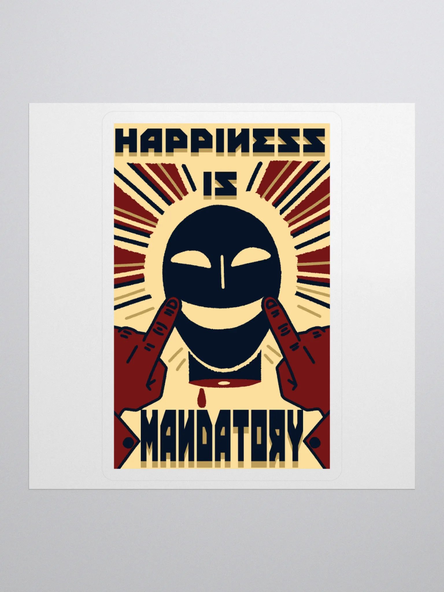 Happiness is Mandatory - Sticker product image (1)