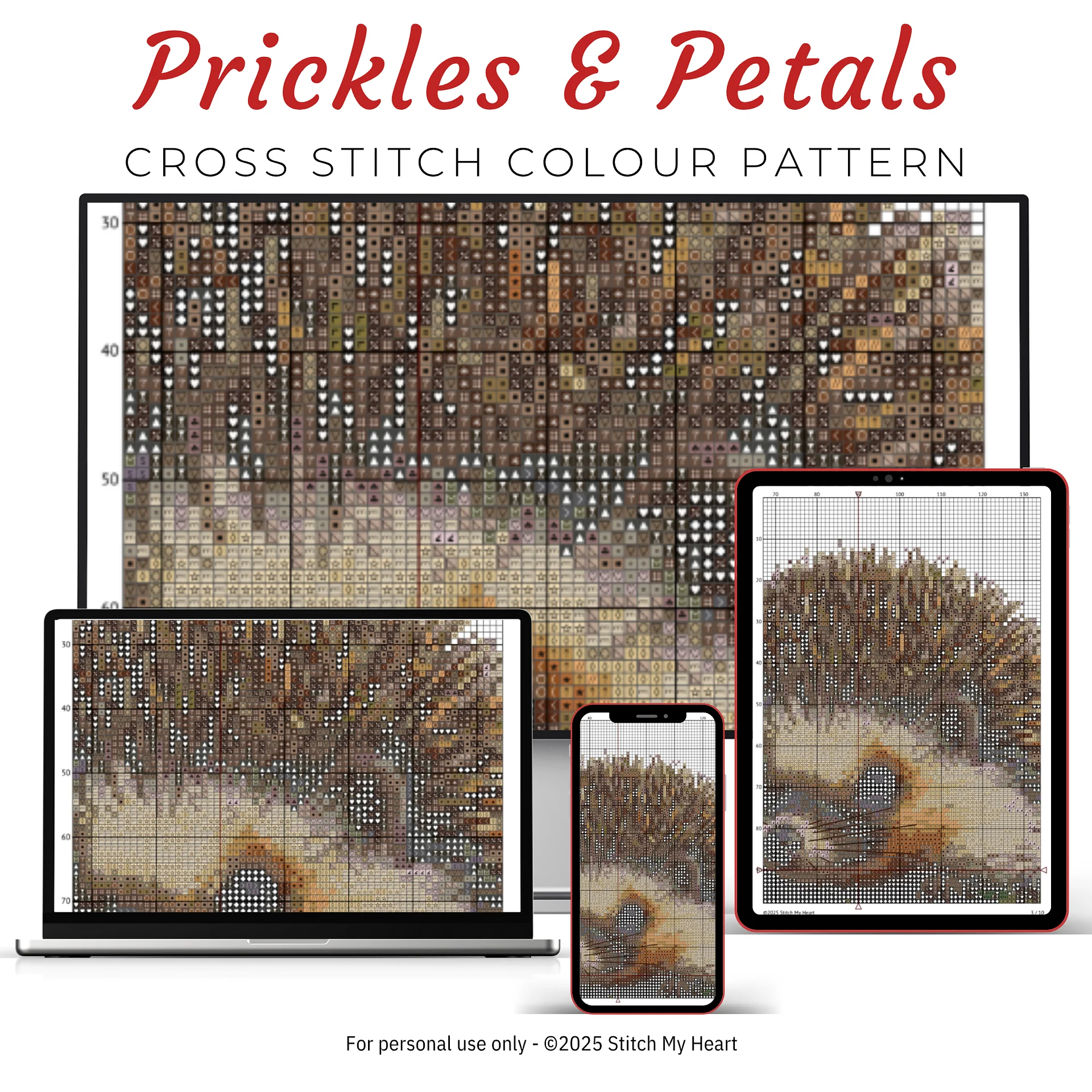 Prickles And Petals Cross Stitch Pattern product image (3)