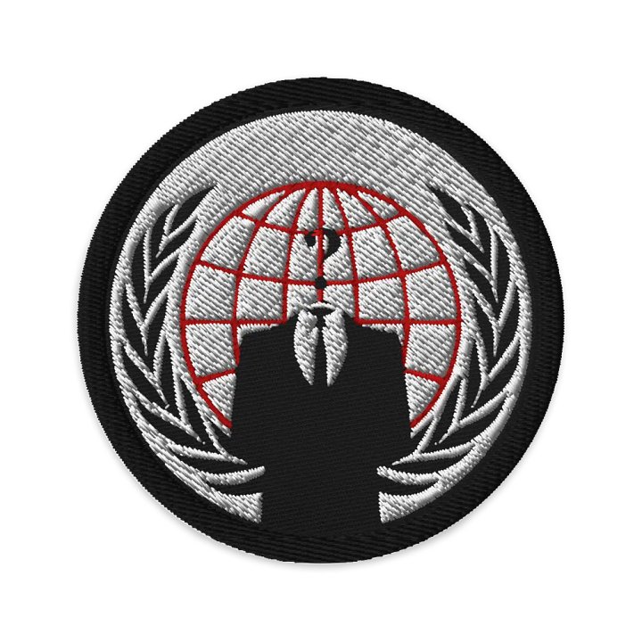 Anonymous Patch Red On White product image (1)