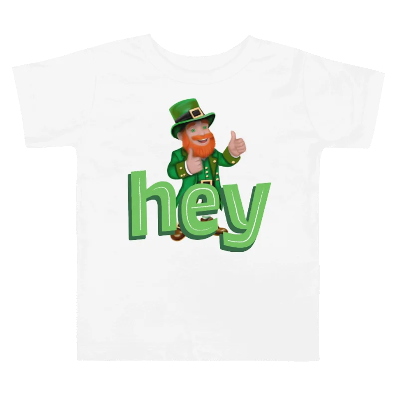 "hey" Leprechaun Toddler T-Shirt product image (1)