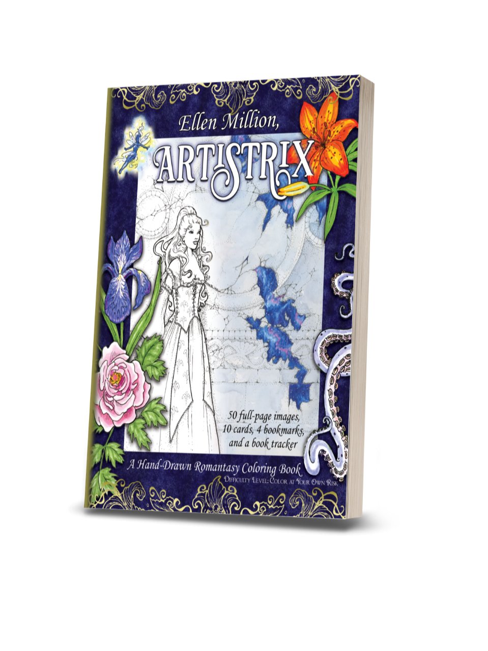Artistrix - a Hand-Drawn Romantasy Coloring Book product image (1)