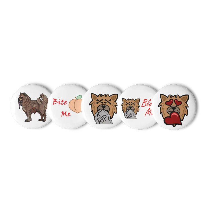 Zombiepupp Pins (Set of 5) product image (1)