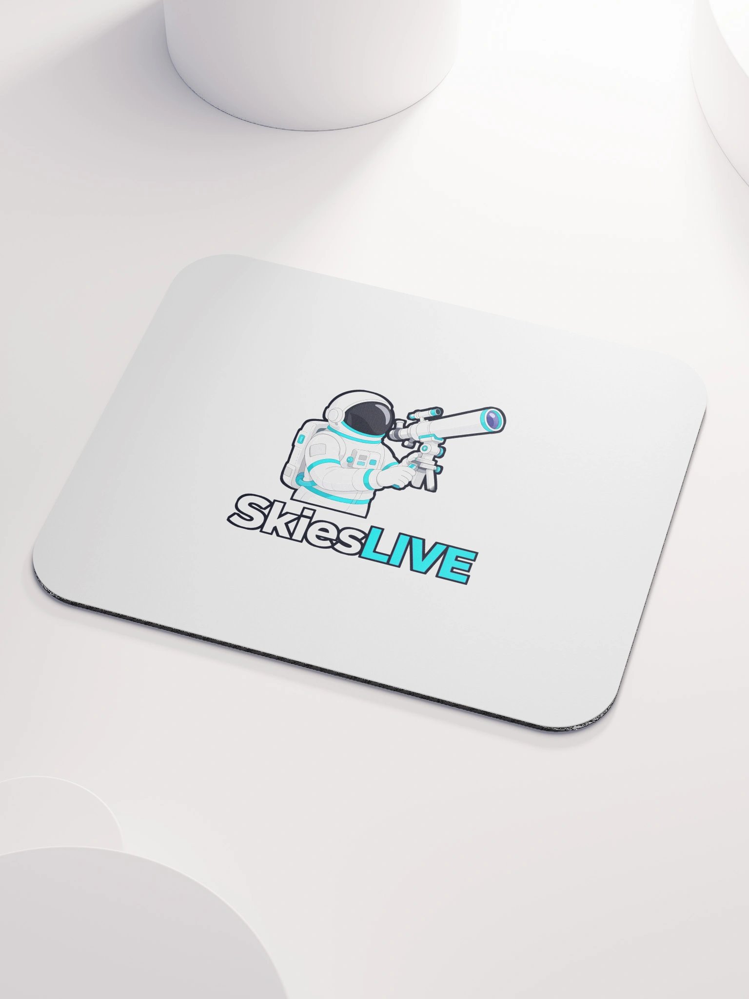 SkiesLIVE Astronaut Mouse Pad (White) product image (3)