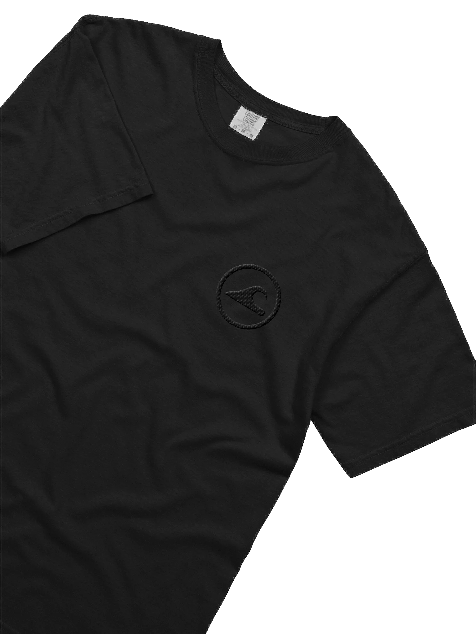 Embroidered Wave Rider Comfort Colors Garment-Dyed Heavyweight T-Shirt (Blackout) product image (5)