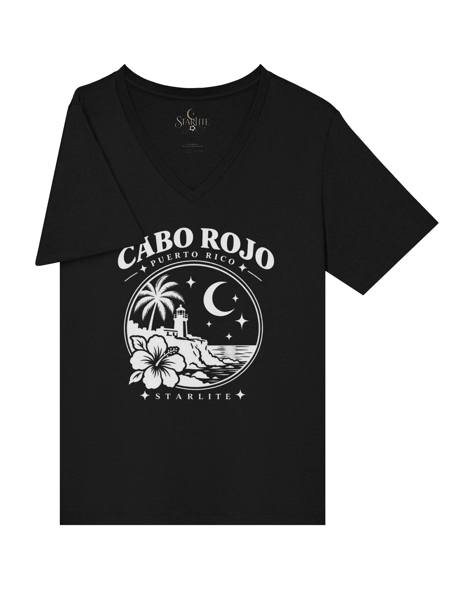 Cabo Rojo, Puerto Rico — Starlite V-Neck Tee product image (13)