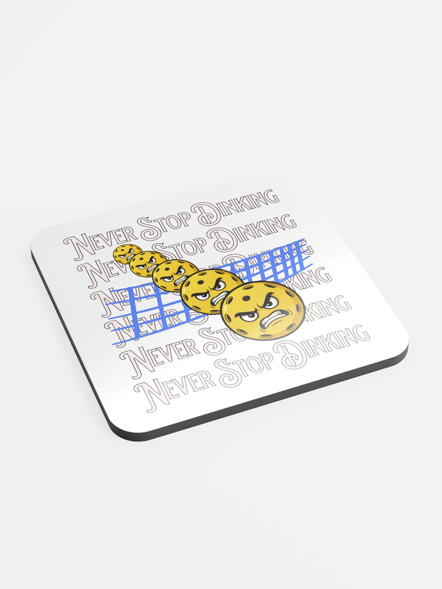 Never Stop Dinking Pickleball Dynamic Coaster Set product image (3)
