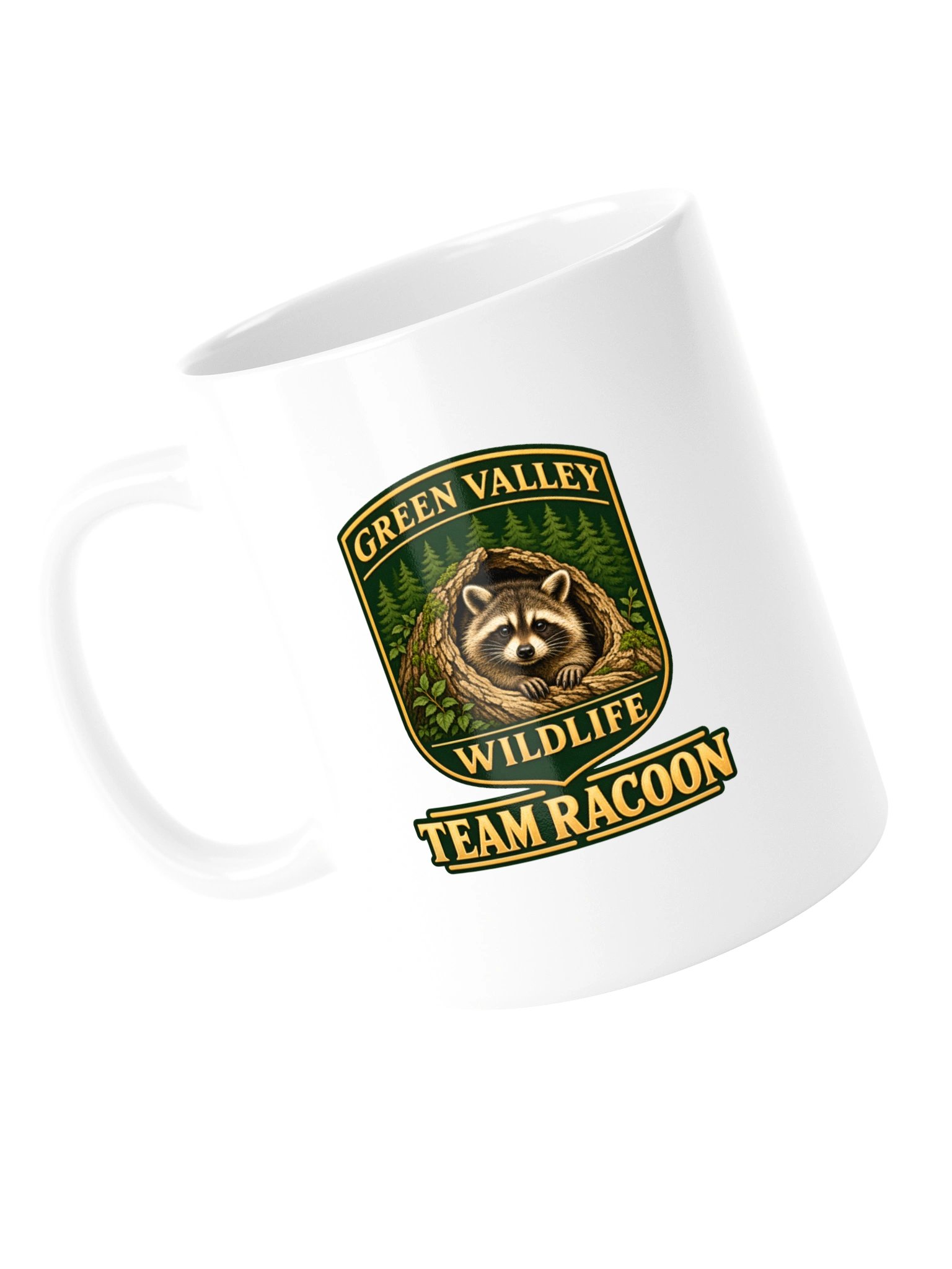 The Green Valley Wildlife – Team Racoon Coffee Mug product image (13)