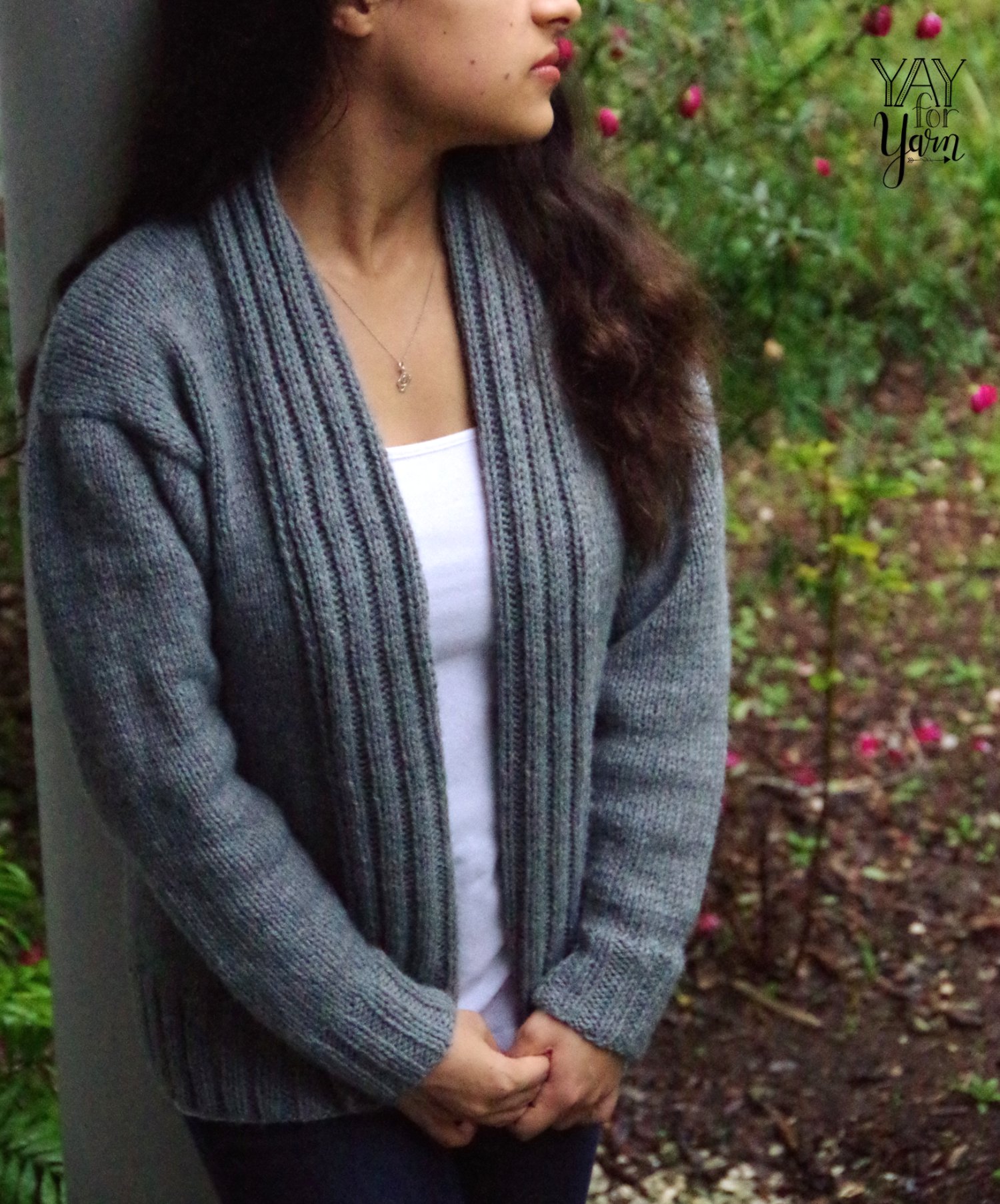 Simple Slouchy Sweater - PDF Cardigan Knitting Pattern & Video Tutorial product image (1)