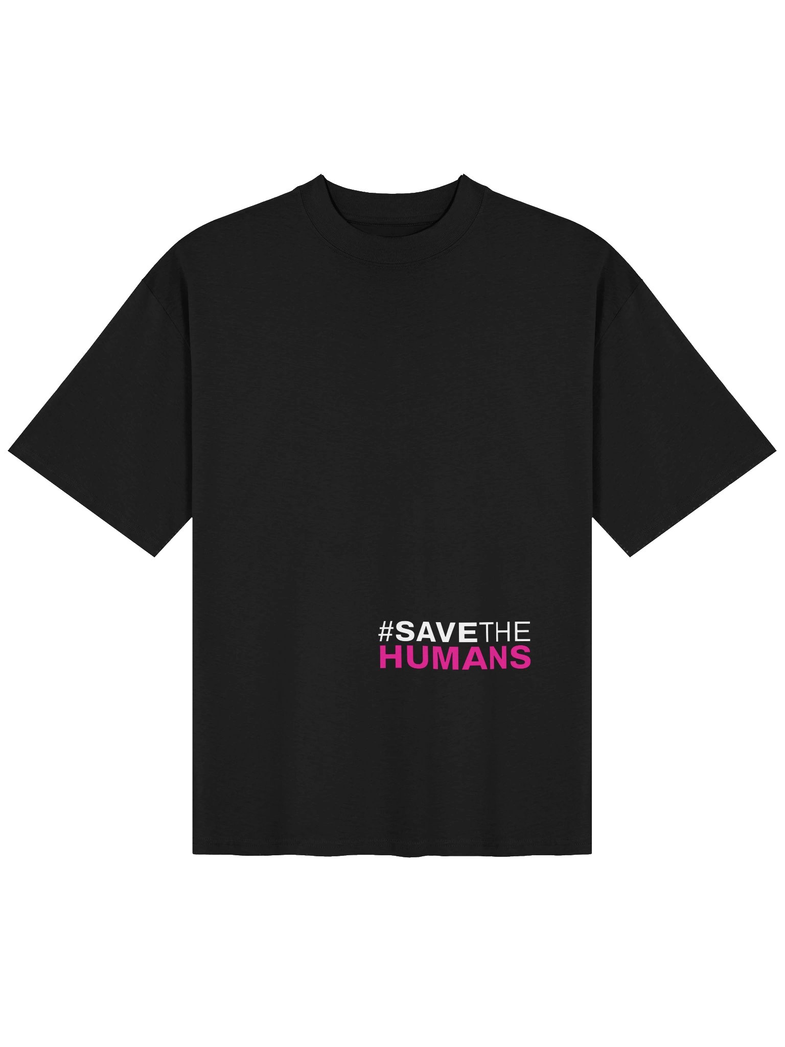 Save the Humans Black T-Shirt product image (2)