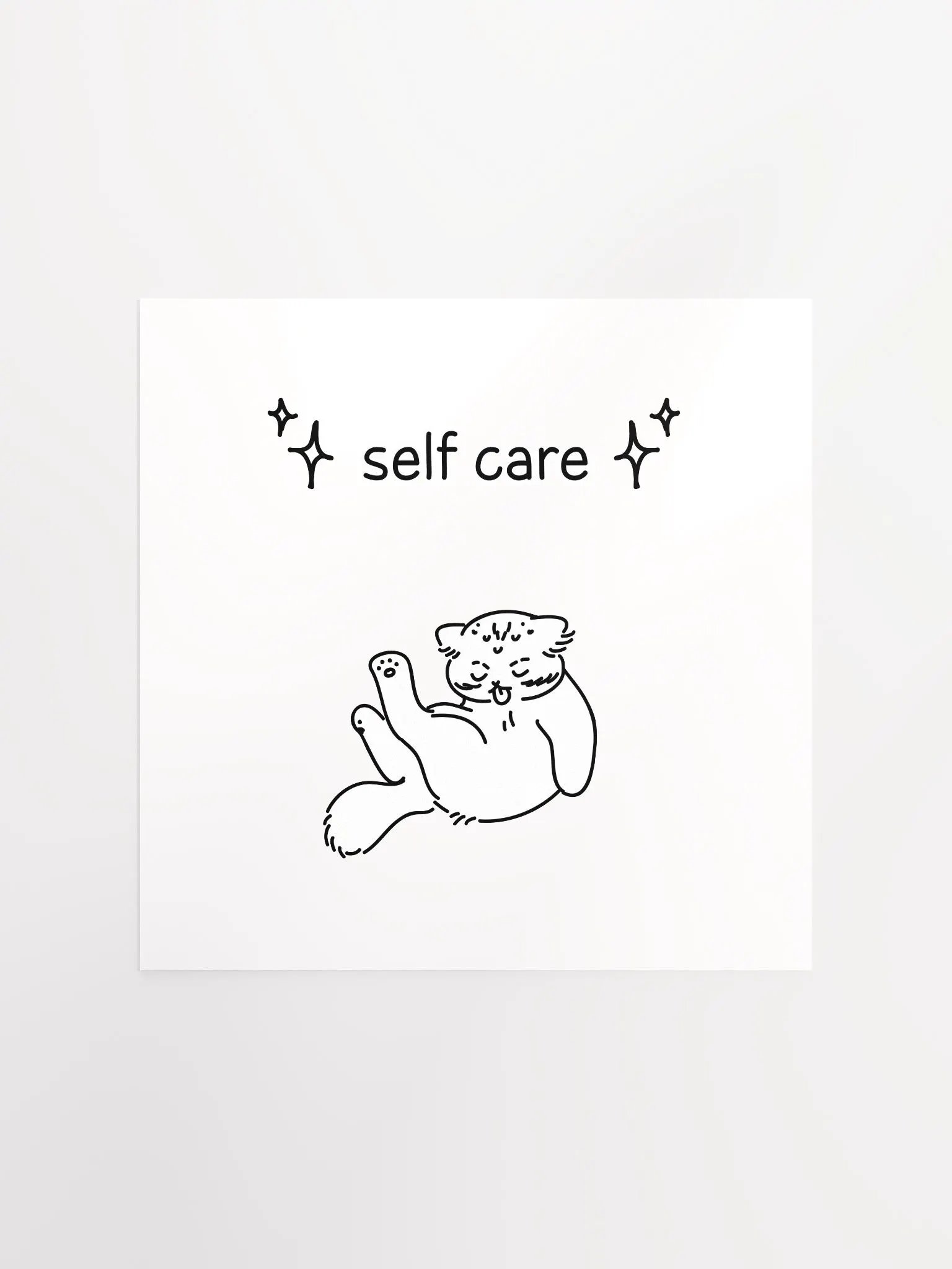 Self Care Manul - Matte Poster product image (1)