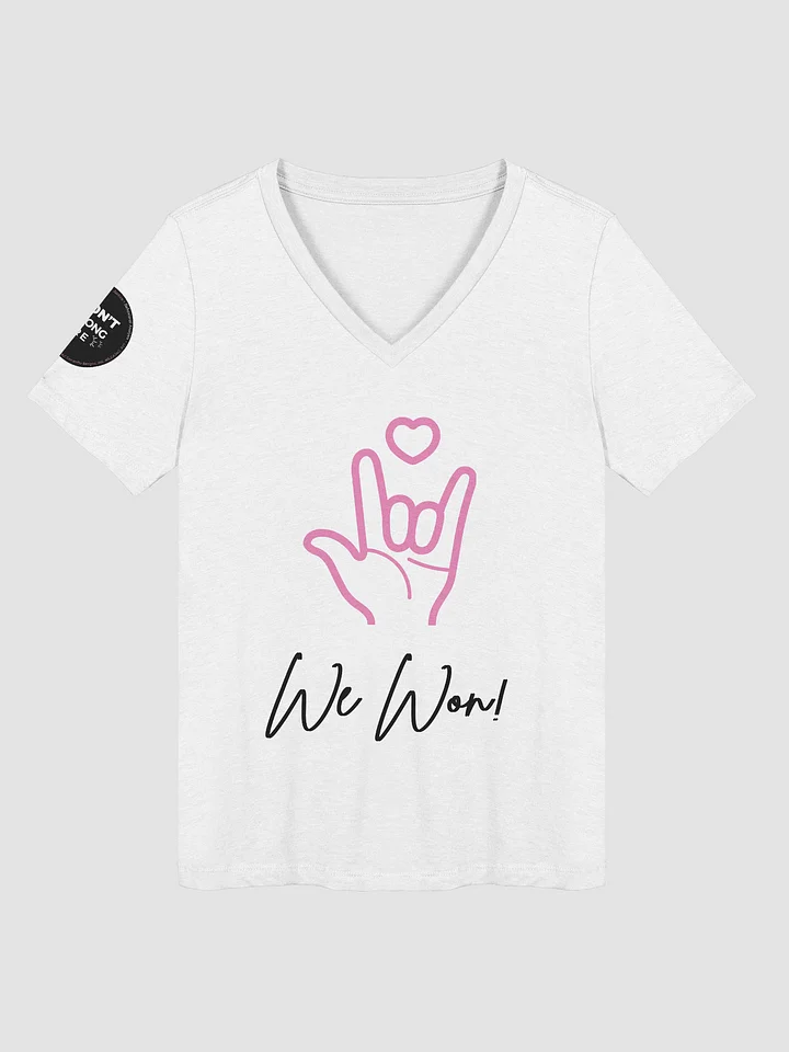 "We Won" IDBH V-Neck Woman's T-Shirt product image (1)