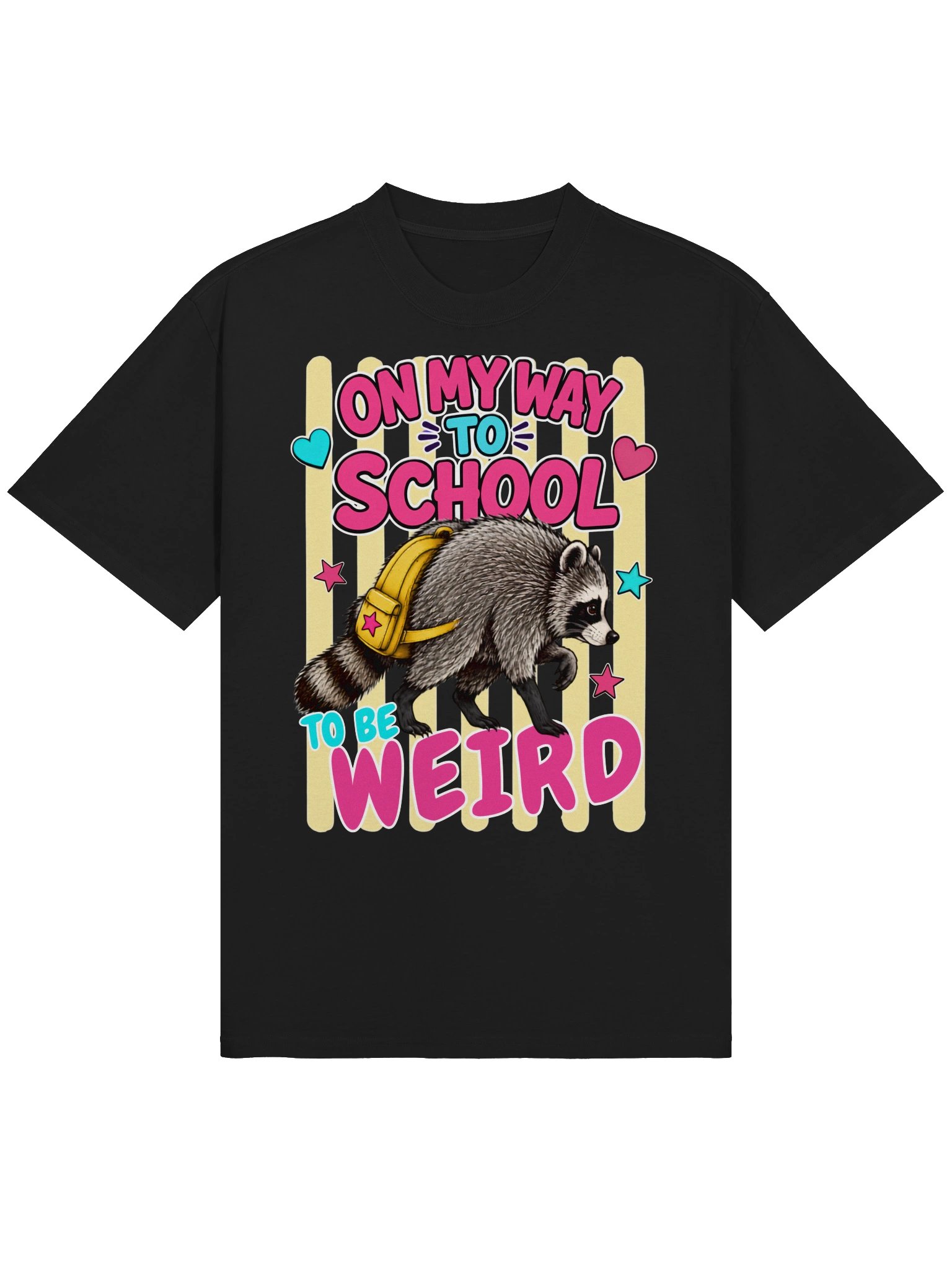 Jimothy Back to School On My Way to Be Weird funny Raccoon t-shirt product image (4)