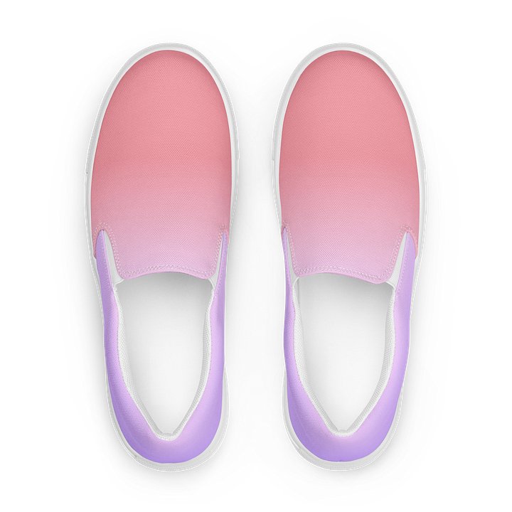 Coral Lavender Gradient Slip-On Shoes product image (1)