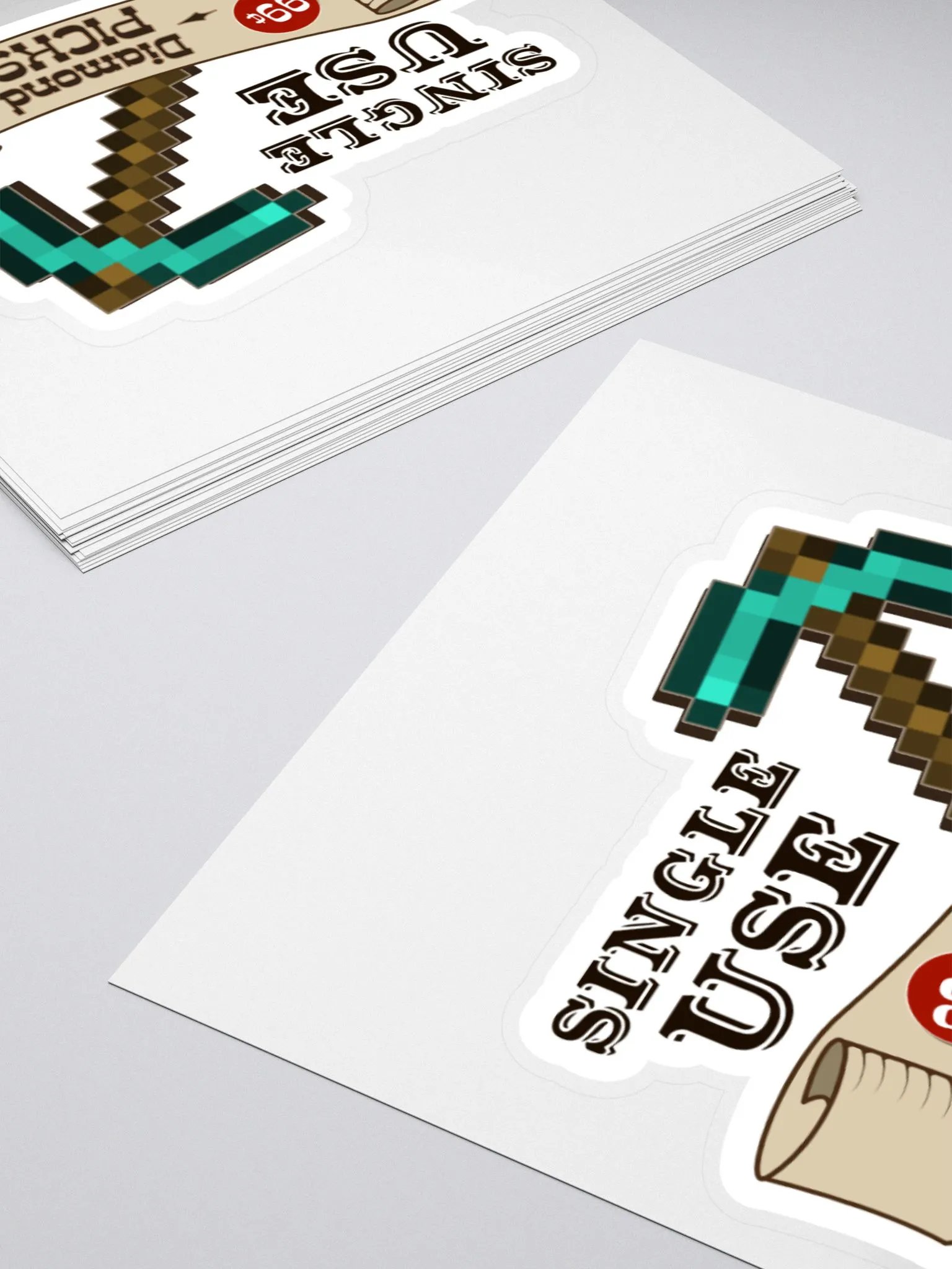 Single Use Pickaxes Sticker product image (4)