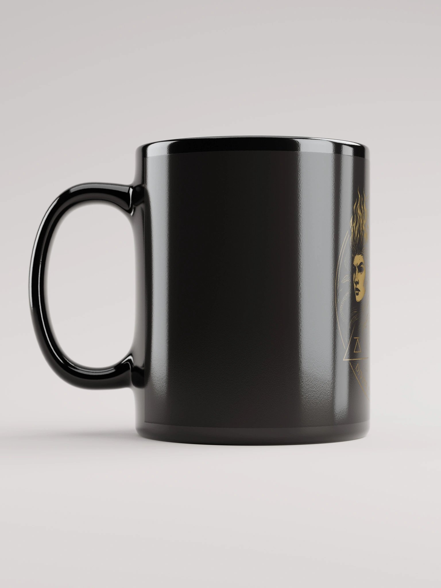 Mystical Faces Black Glossy Mug product image (11)