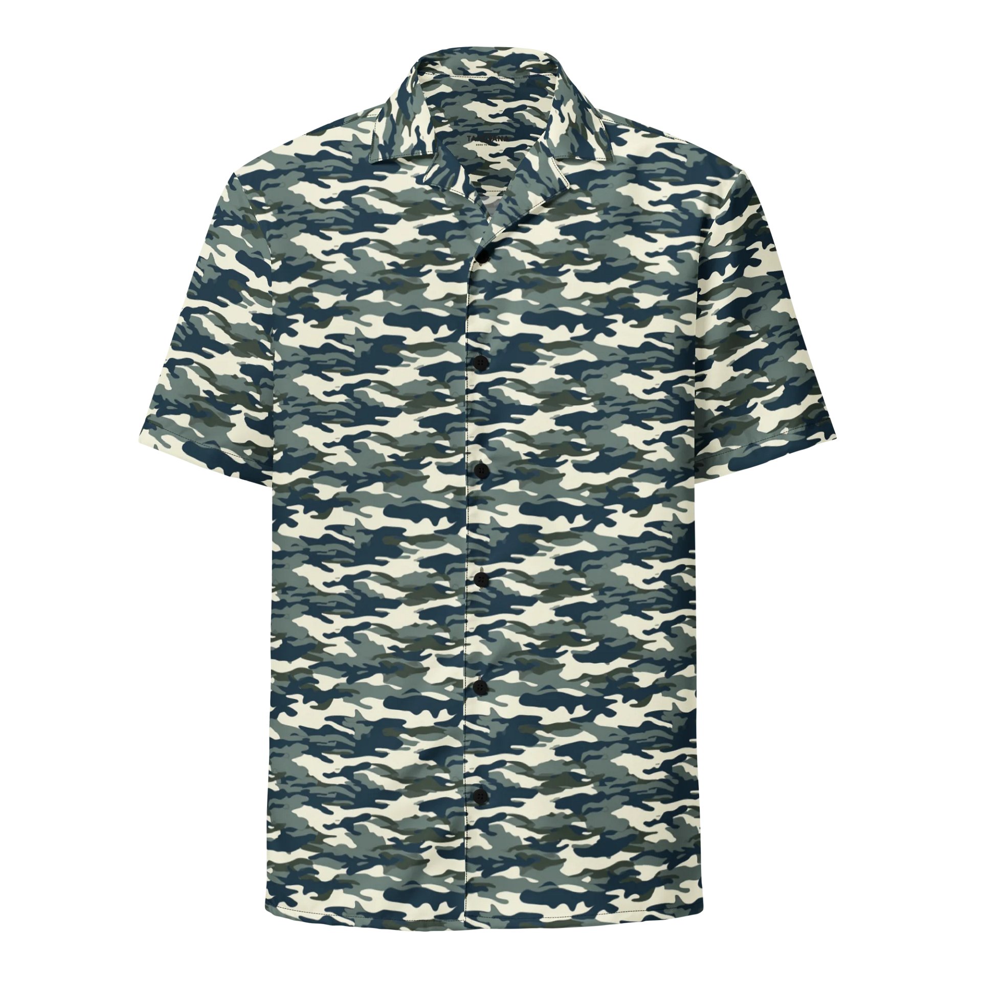 Frosted Camo Men’s Button-Up Shirt product image (1)