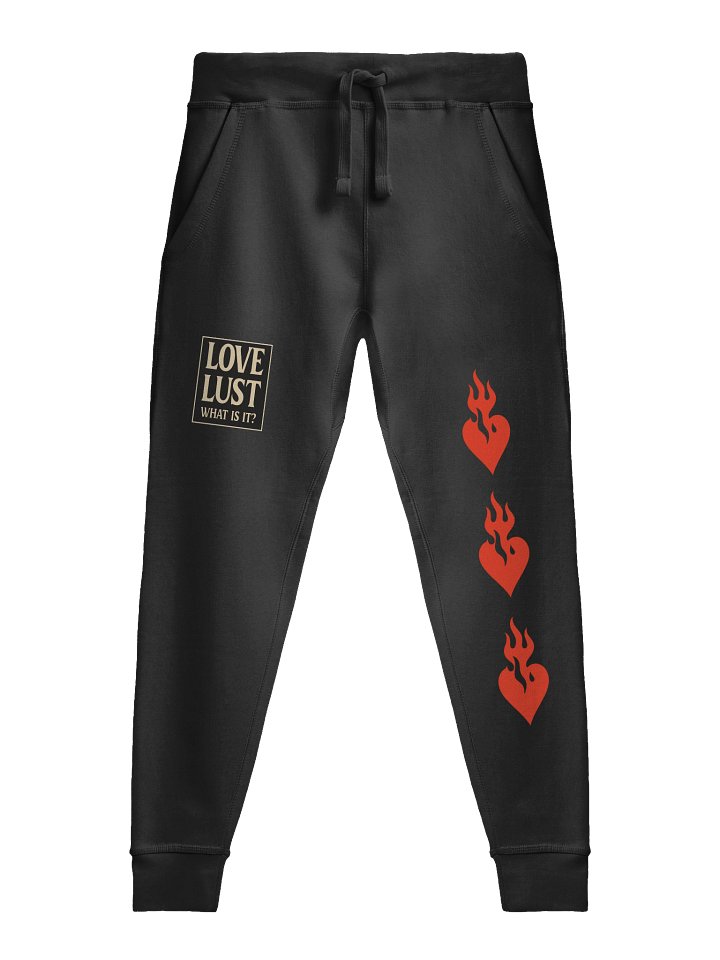🔥 “LOVE OR LUST” Flame Heart Sweatpants | HQ MAR Streetwear Drop product image (1)