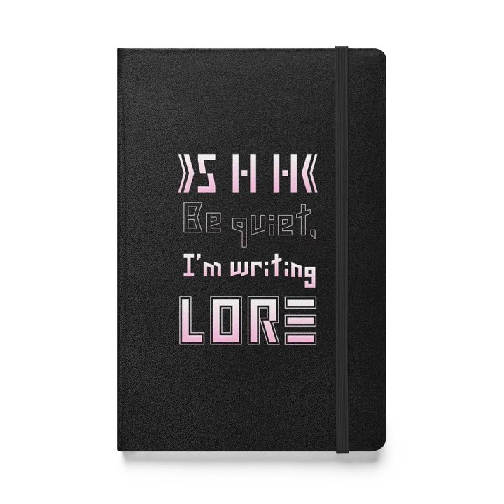 Hard cover notebook for writing LORE in product image (1)