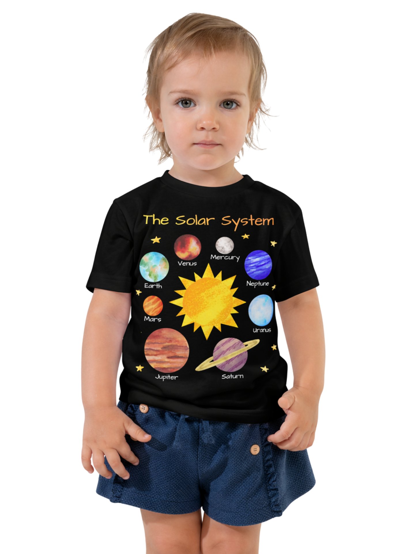 The Solar System - Science Toddler T-Shirt in Black product image (1)