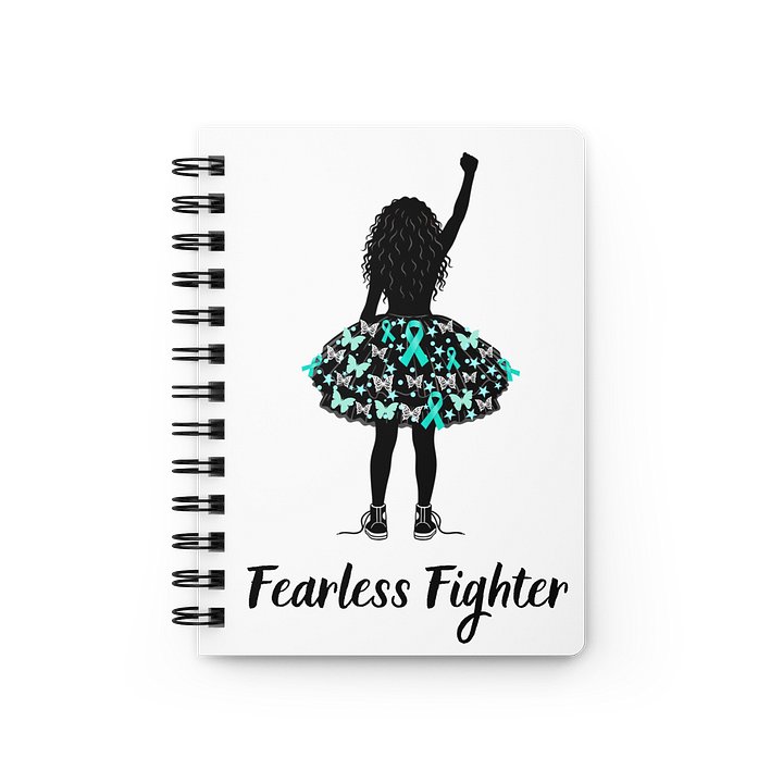 Ovarian Cancer - Fearless Fighter Spiral Journal [Lined Pages] product image (1)
