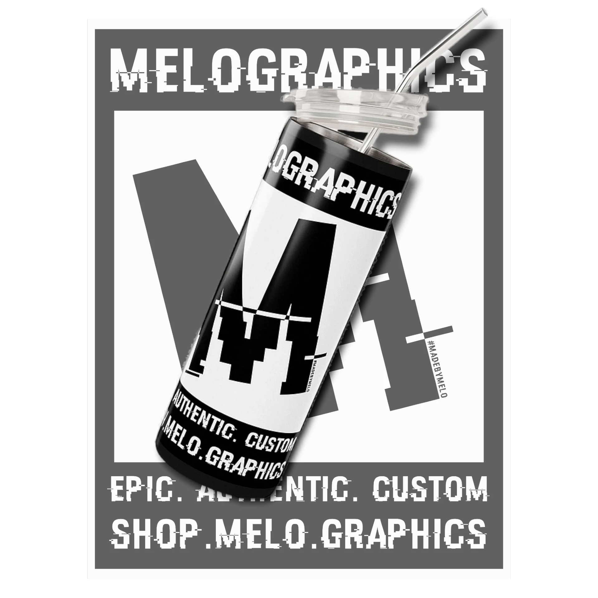 Rated MELO - Steel Tumbler | #MadeByMELO product image (1)