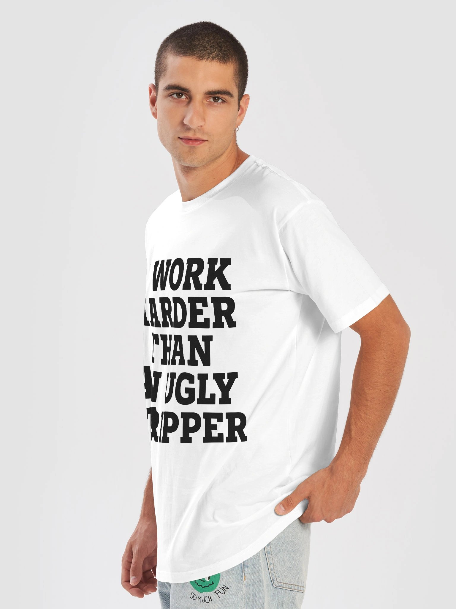 I Work Harder Than An Ugly Stripper Tee product image (7)