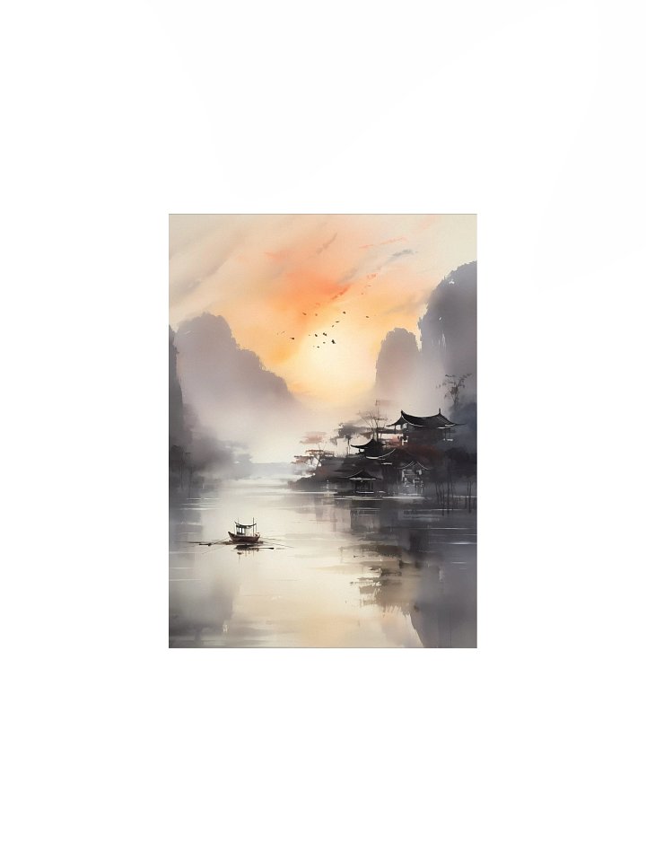 エーテル的な | Japanese Muted Watercolor Wall Art Collection product image (1)