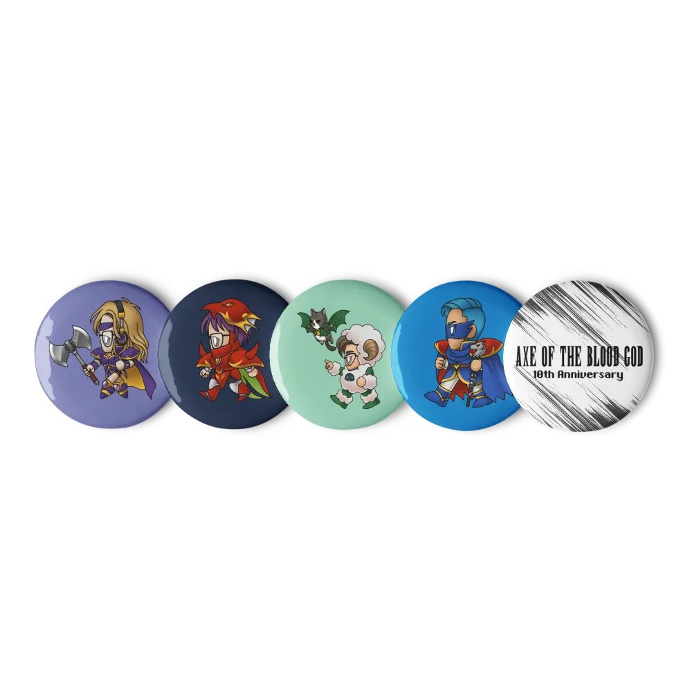Blood God 10th Anniversary Pin Set product image (1)