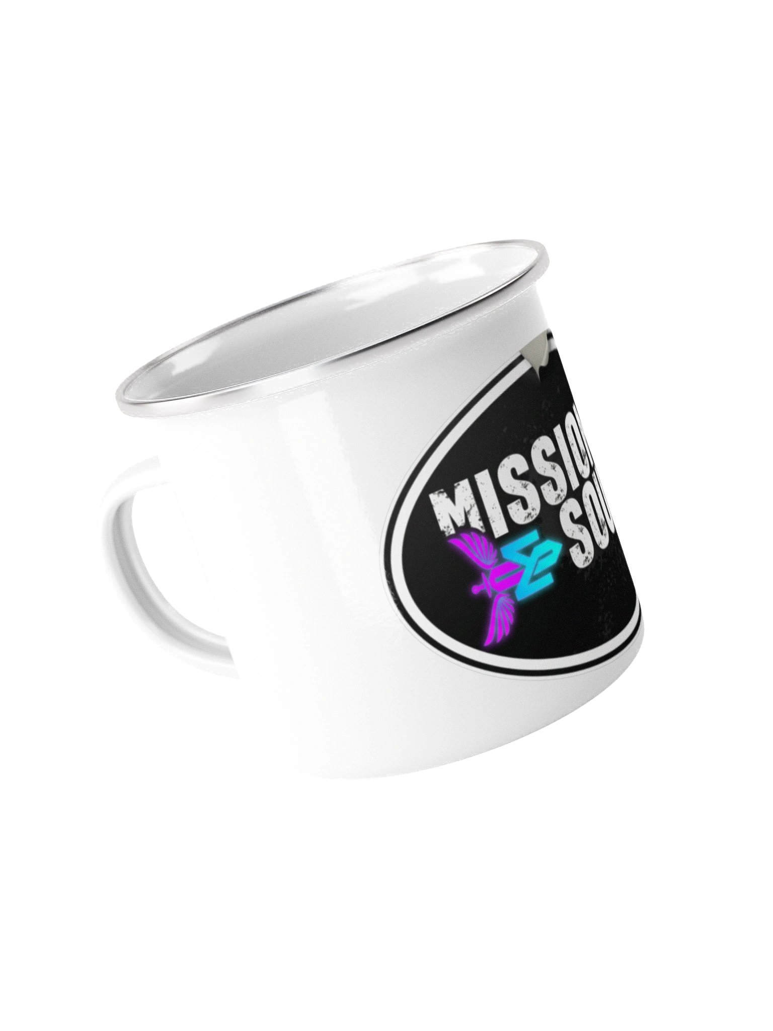 Missioned Souls Neon Logo Enamel Mug product image (4)