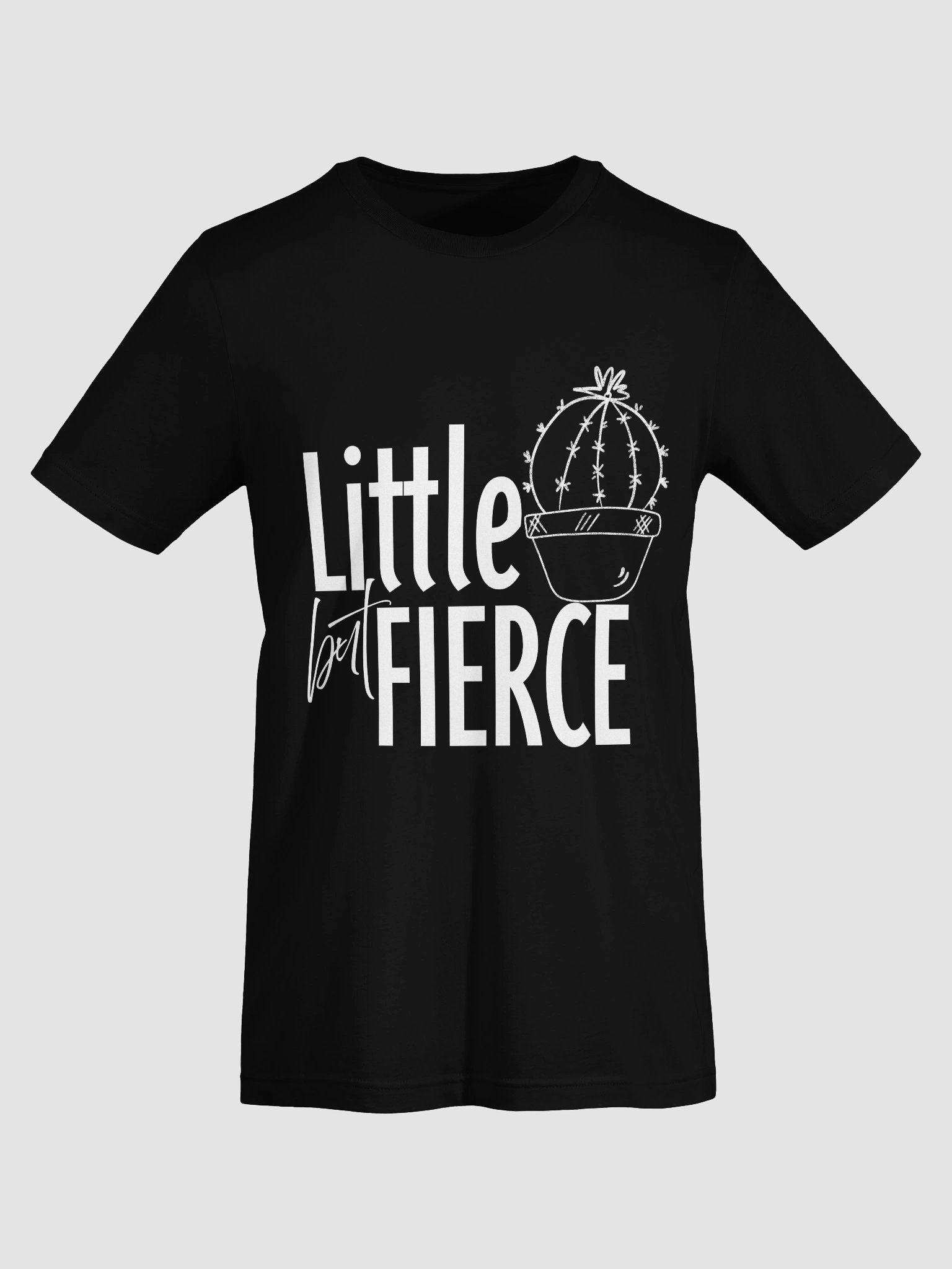 Little but Fierce Minimalist Cactus T-Shirt product image (8)