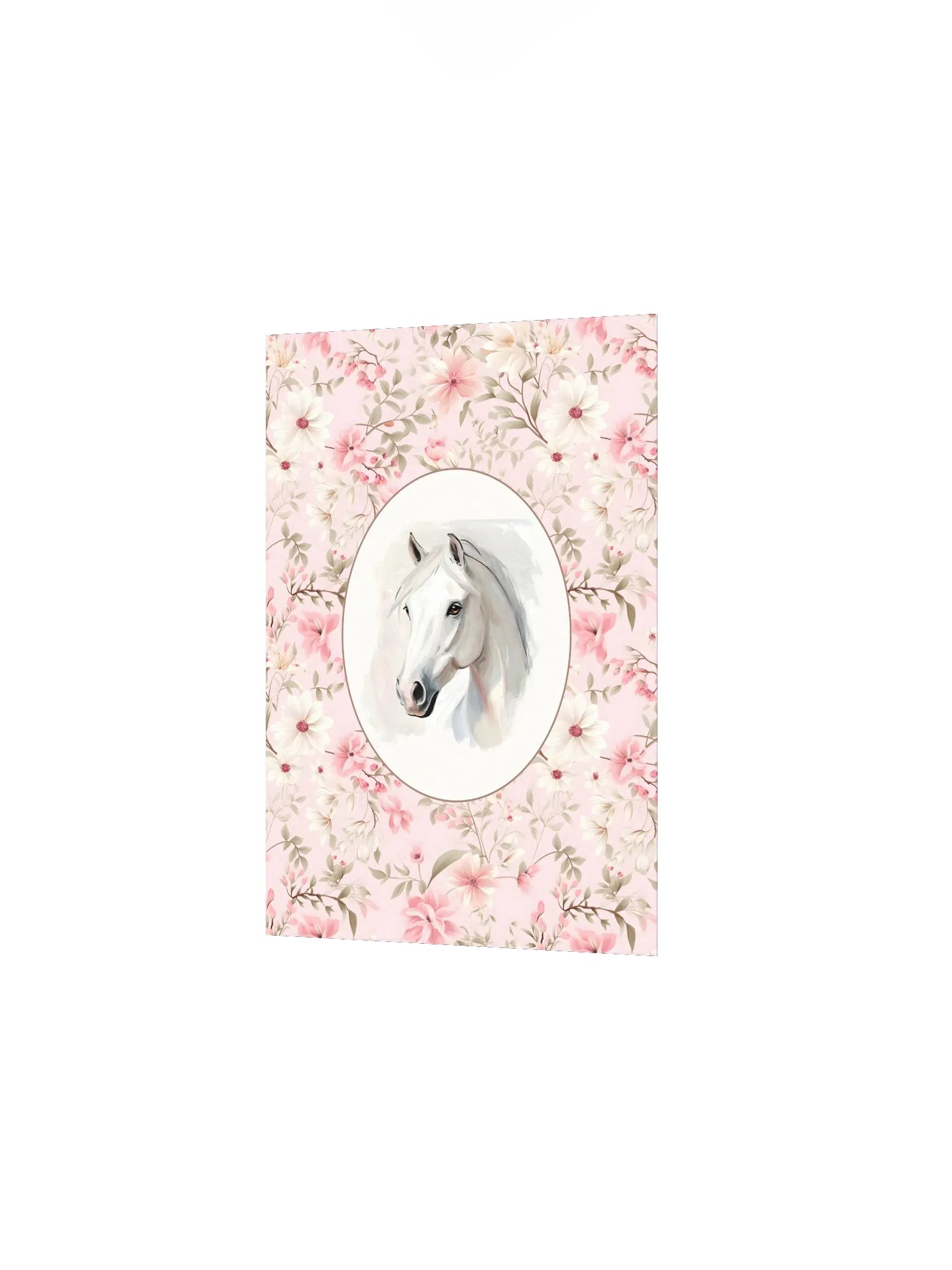 Horse on Pink Floral Pattern Nursery and Home Decor product image (5)