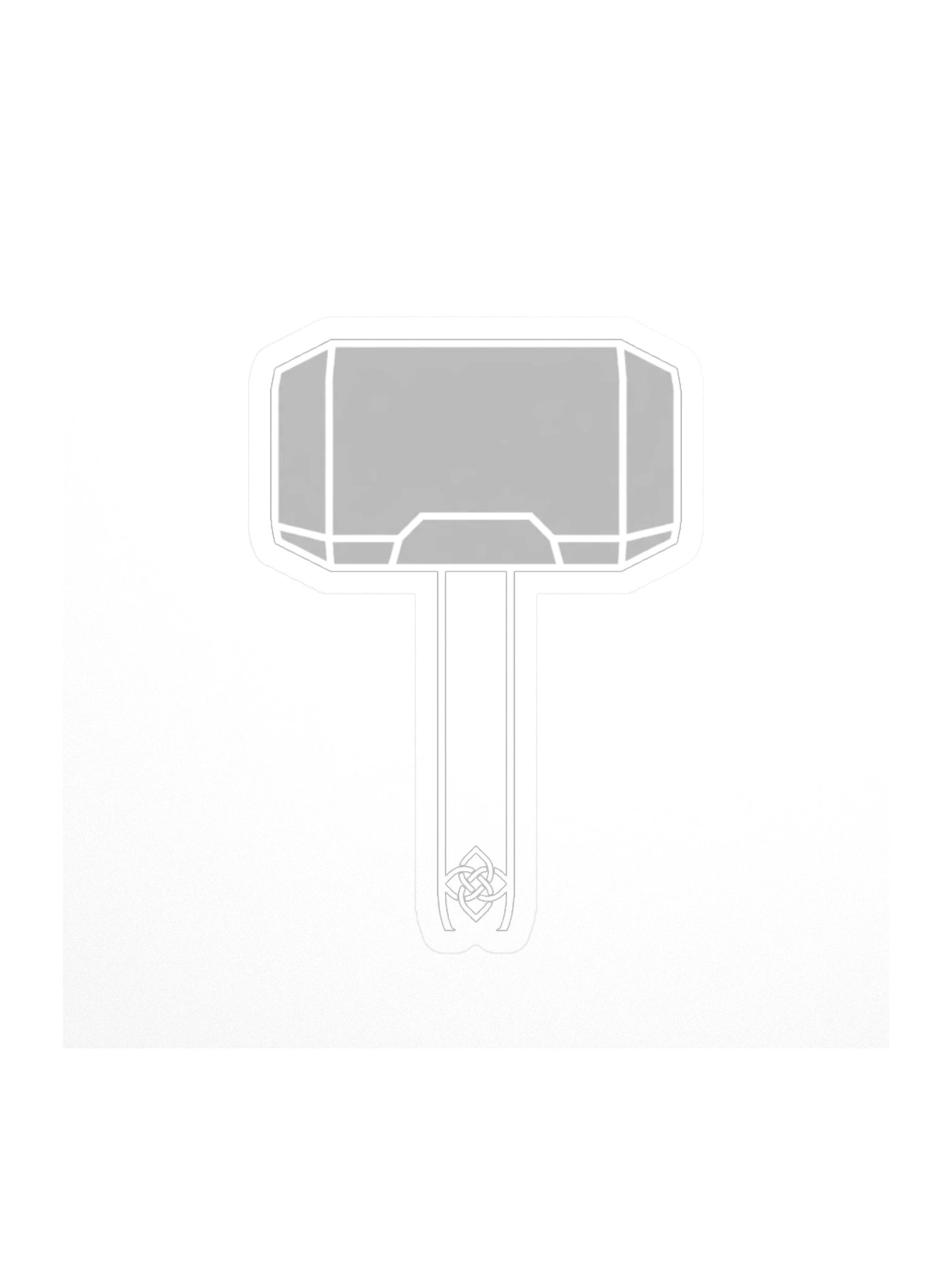 Minimal Mjolnir Sticker product image (1)