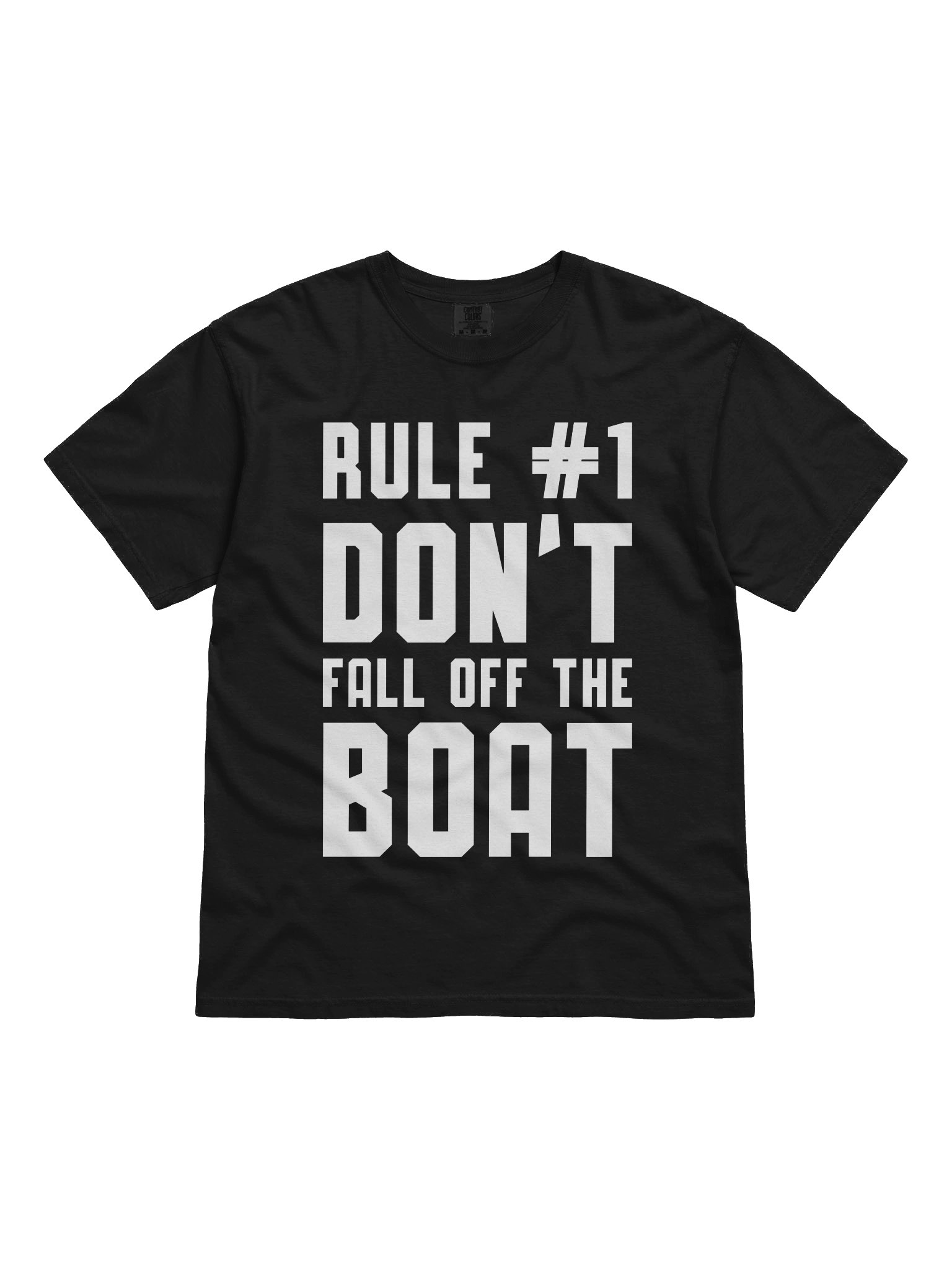 Rule #1 Don’t Fall Off the Boat Funny Boating Design product image (1)