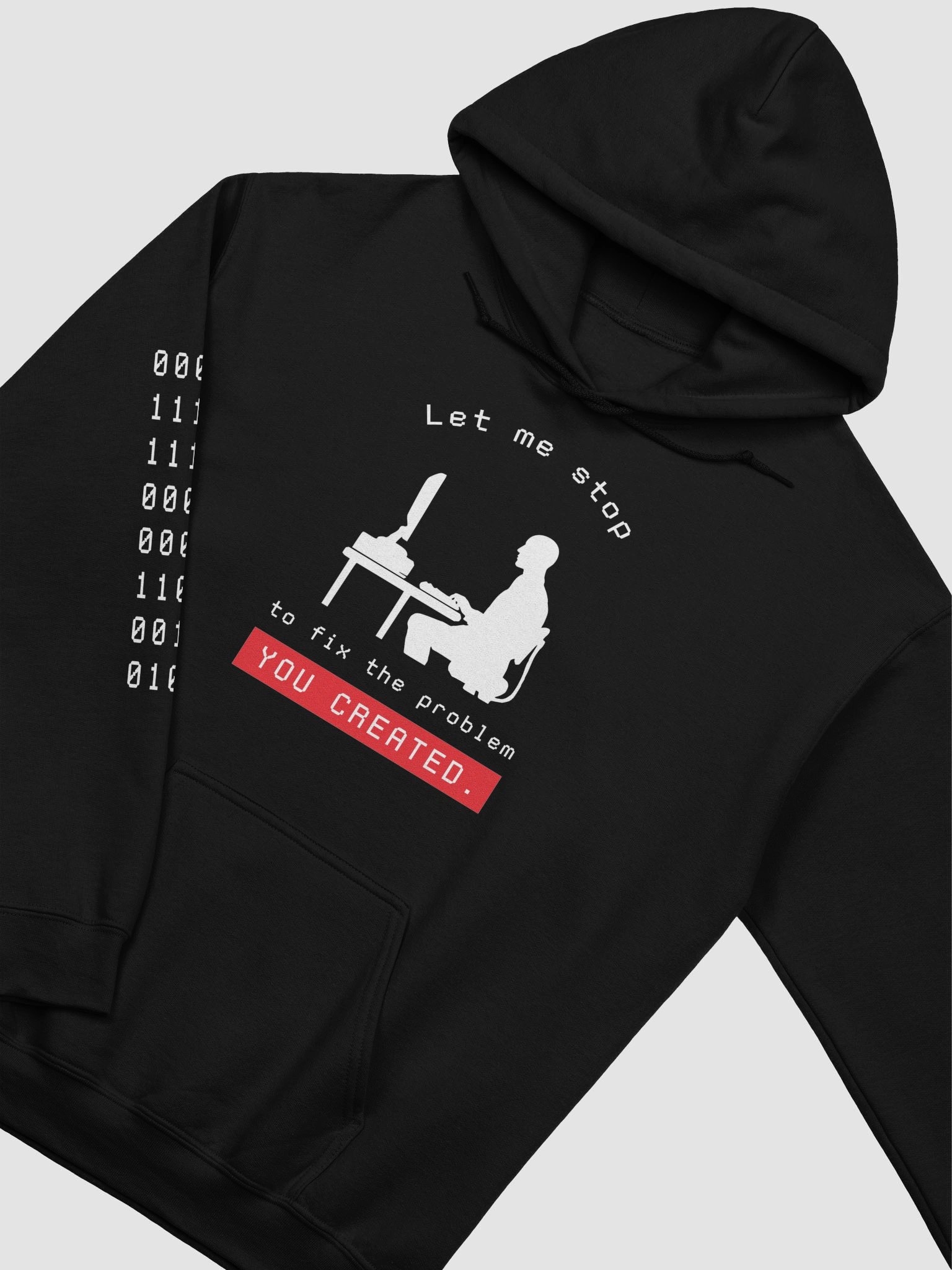 Let Me Stop to Fix the Problem You Created, Funny Programming Hoodie product image (5)