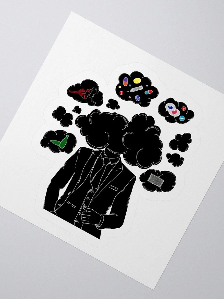 Head in the clouds Kiss Cut Stickers product image (2)