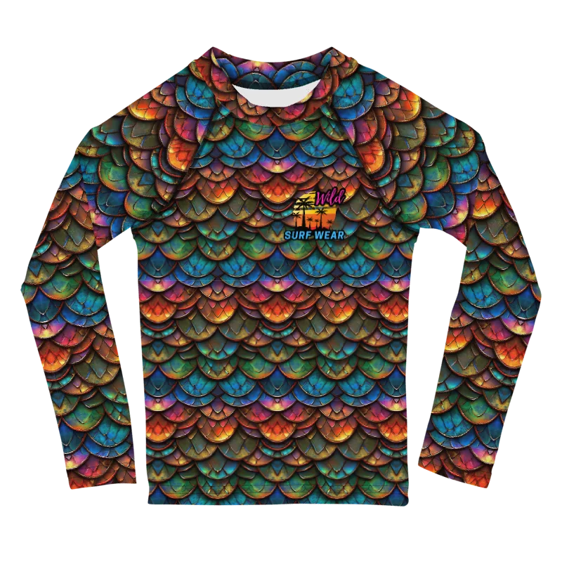 Wild Dragon Scale Kids Rash Guard #3 product image (1)
