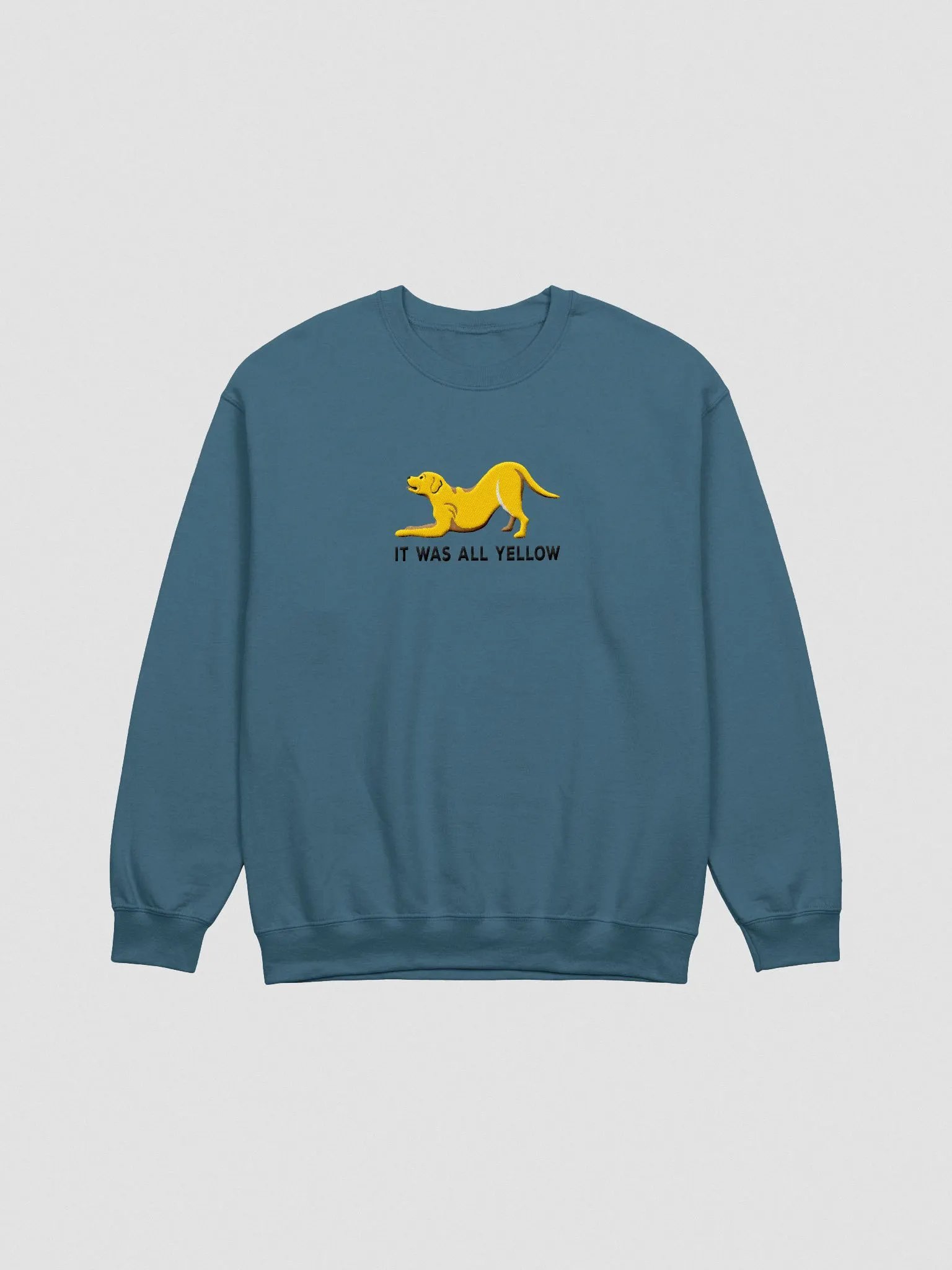 It Was All Yellow Sweatshirt (Embroidered) of a Yellow Labrador Retriever product image (4)