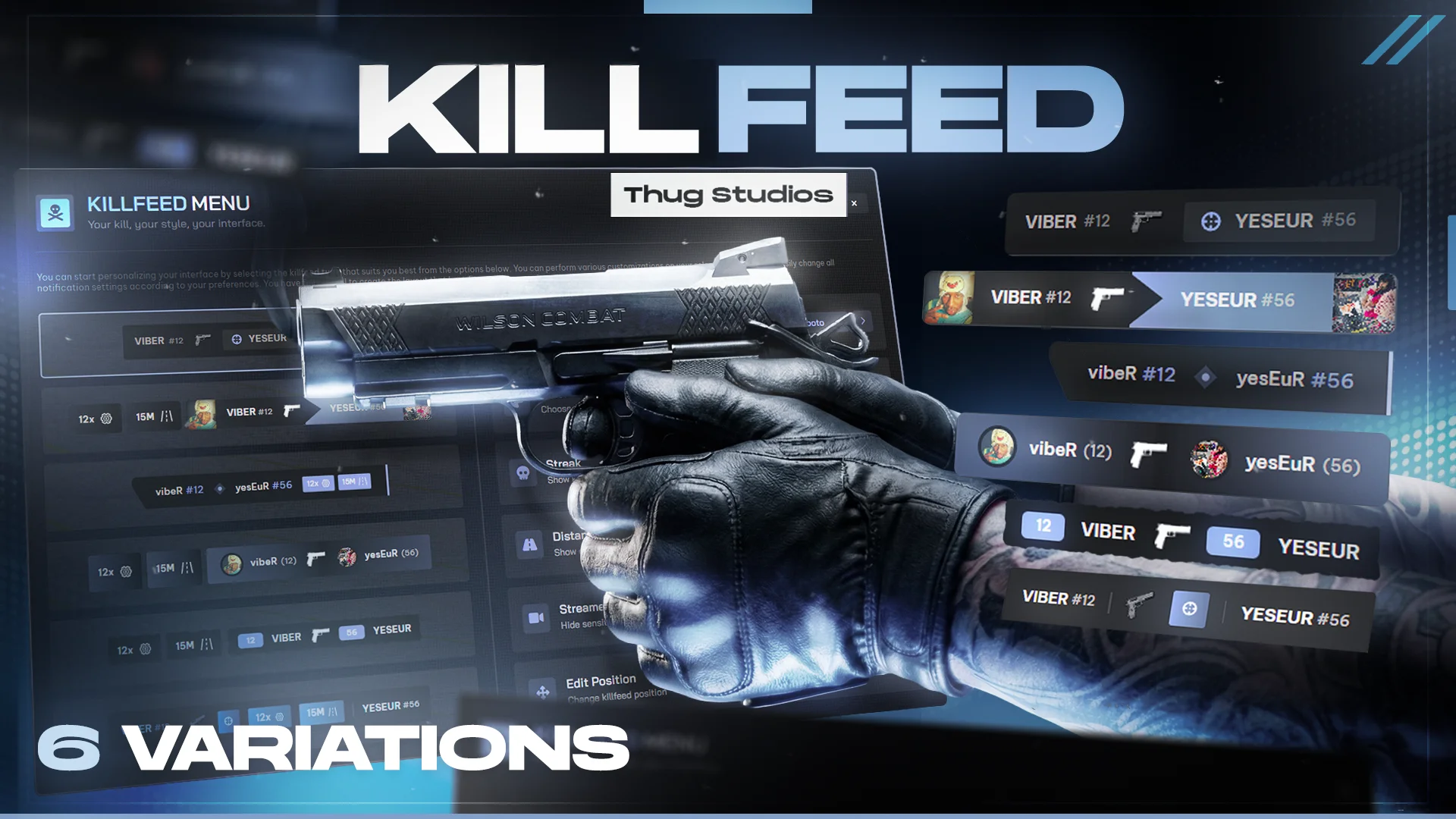 FREE killfeed-plus | Most Advanced Killfeed System with 6 Variations | FiveM Script product image (1)