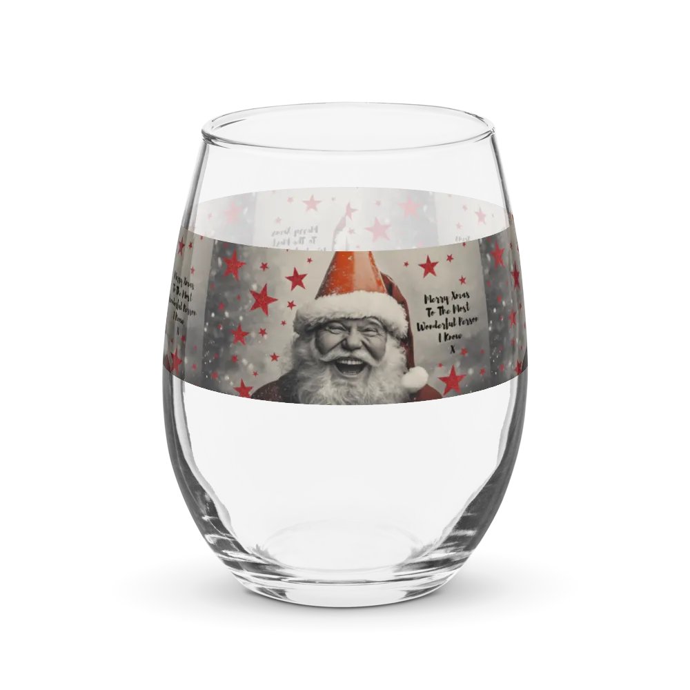 Wine Glass Glasgow Santa product image (1)