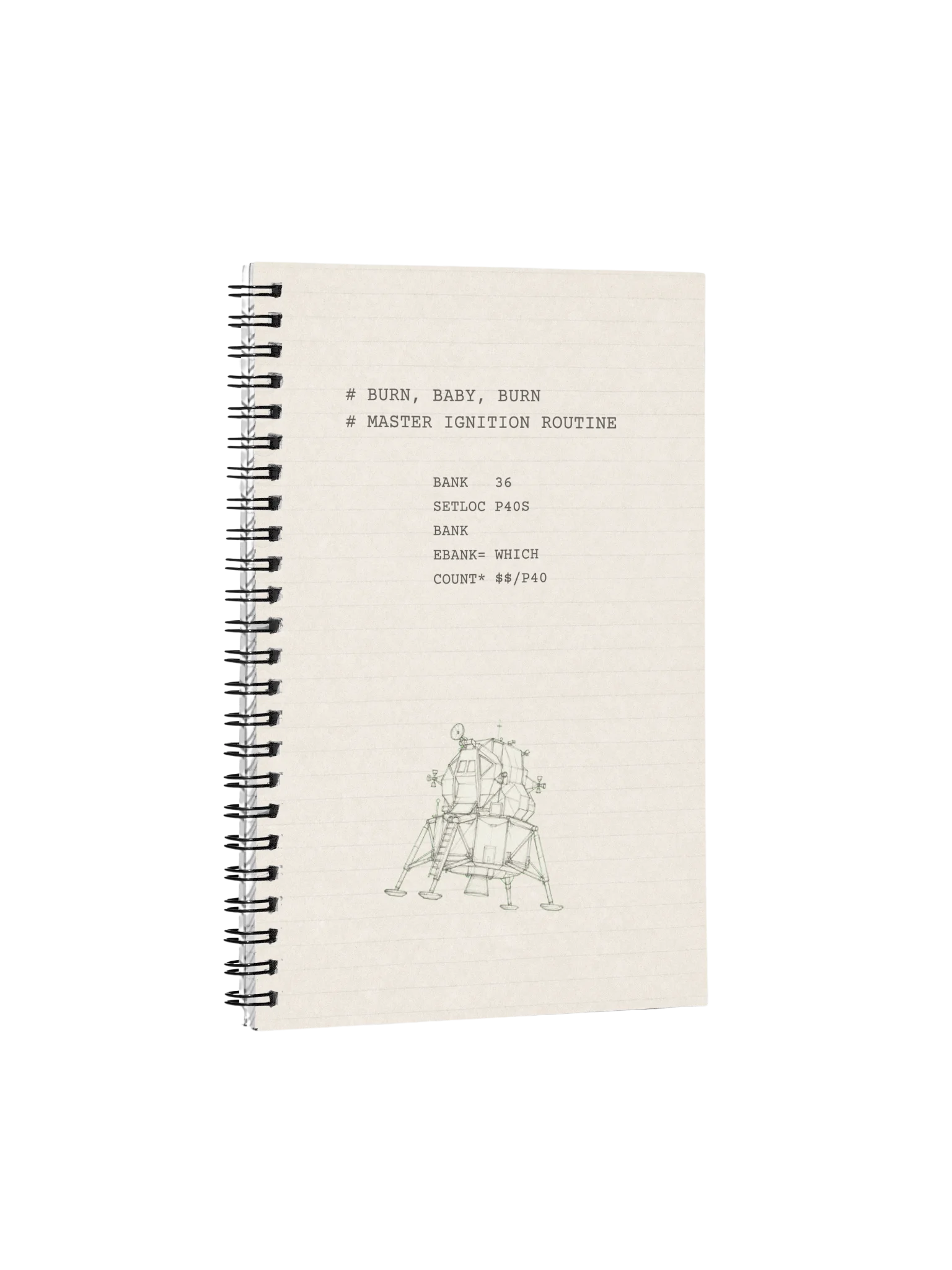 Apollo 11 — Dotted Spiral Notebook product image (1)