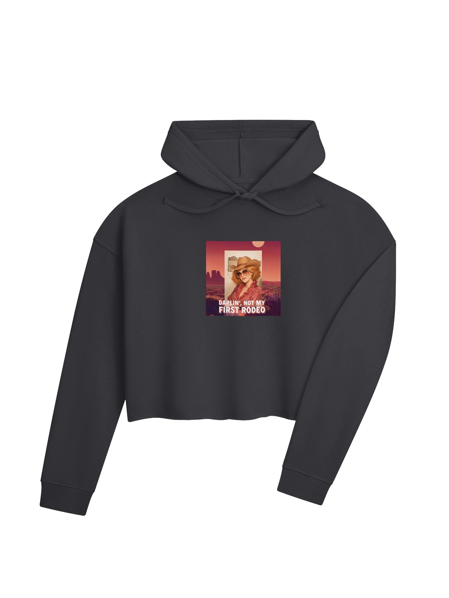 Darlin', Not My First Rodeo Crop Hoodie product image (4)