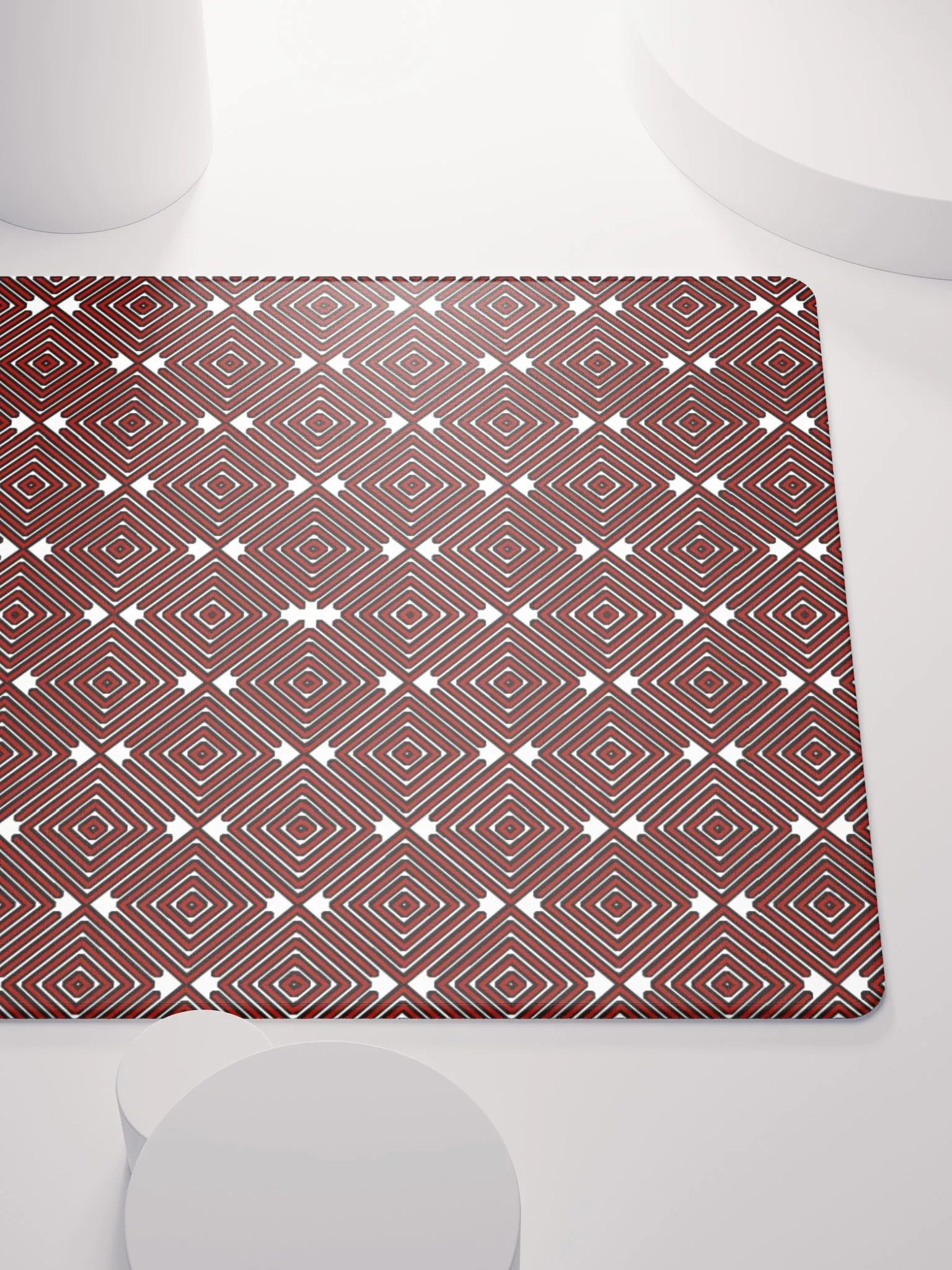 Red Entrancing pattern Mousepad product image (9)
