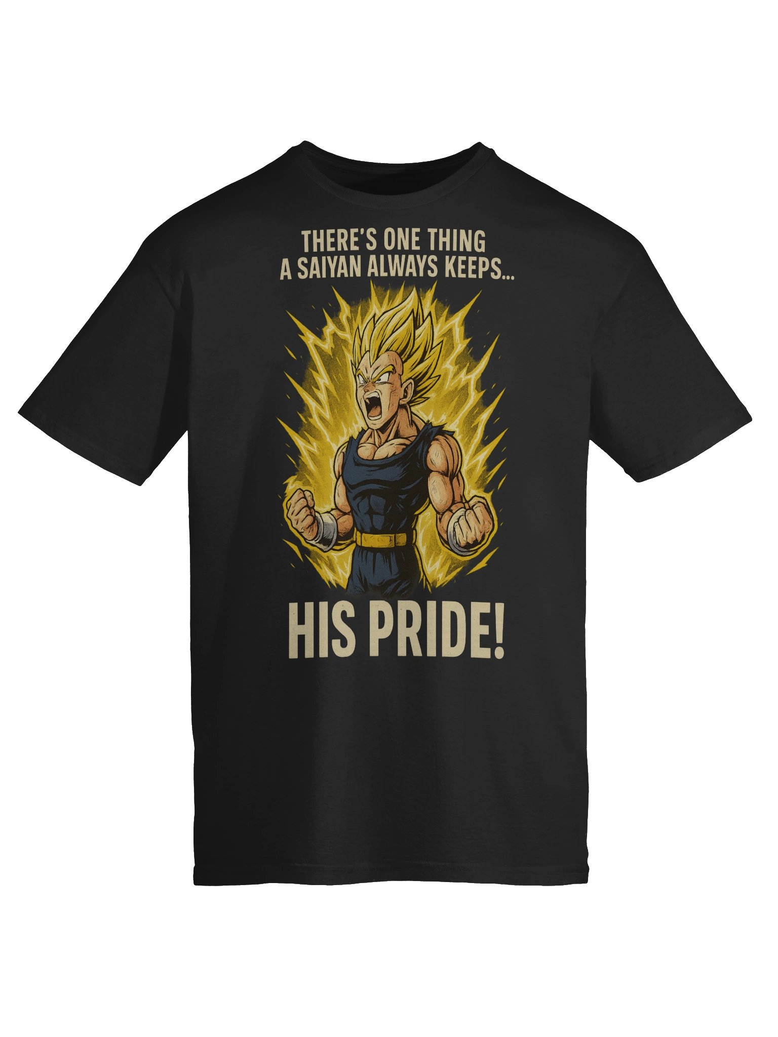 Vegeta Pride T-Shirt | Dragon Ball Z Saiyan Rage Power-Up Tee product image (9)