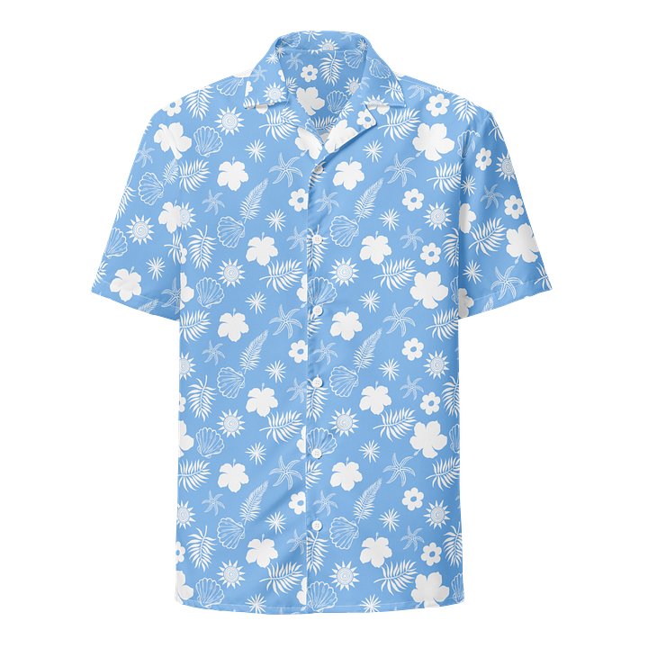 Minimalist Tropical Floral Bloom Hawaiian Shirt product image (1)