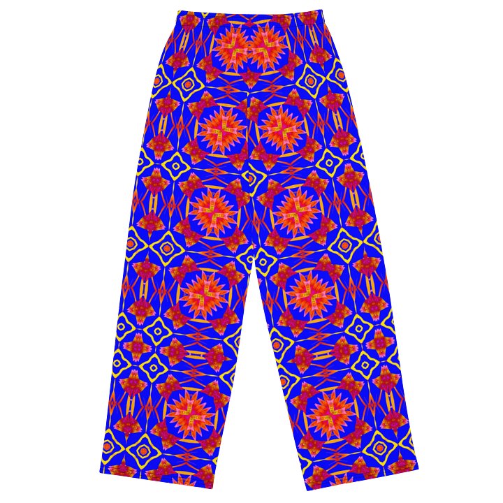 All-Over Print Diamond Floral Unisex Wide-Leg Pants product image (2)
