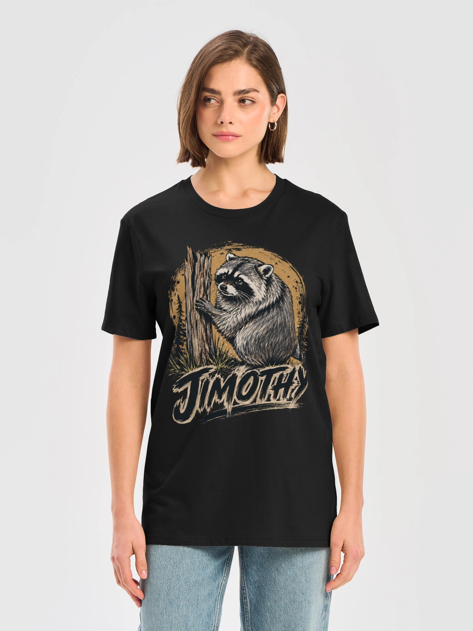 Jimothy Raccoon Vintage Girls T-Shirt product image (2)