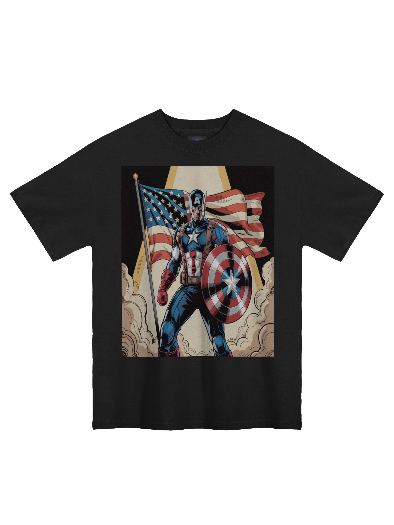 Herald's Halo: Captain America Dawn-Borne Oath Oversized Faded T-Shirt product image (3)