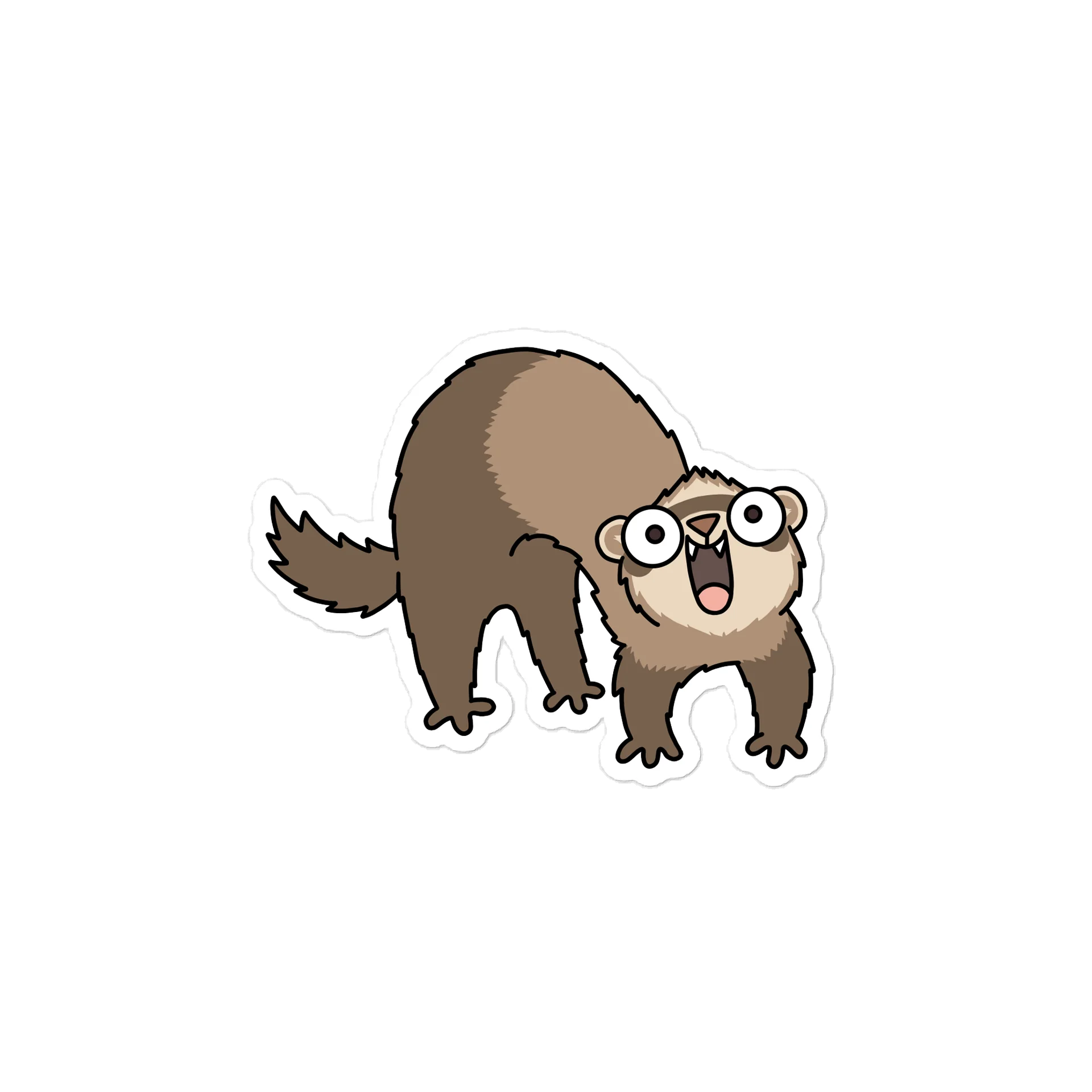 Ferret Weasel War Dance | Sticker product image (4)